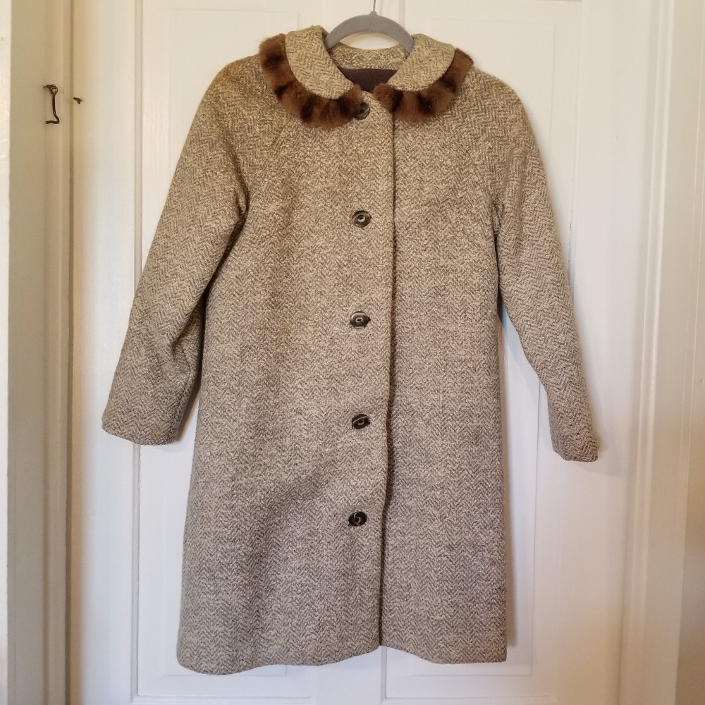 Vintage handmade tweed coat